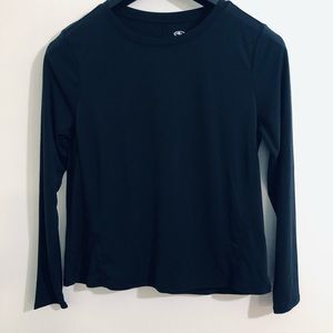 Women’s Top crewneck  pull over long sleeves  black . Size Large ( 12-14)